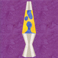 Load image into Gallery viewer, Lava Lamp, Foundation Paper Piecing Pattern (FPP), Quilt Block, 4 sizes