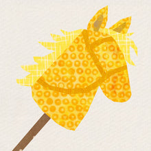 Load image into Gallery viewer, Hobby Horse, Foundation Paper Piecing Pattern (FPP Pattern), Quilt Block, 4 sizes