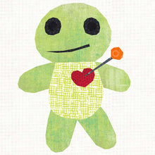 Load image into Gallery viewer, Voodoo Doll, Witchcraft, Foundation Paper Piecing Pattern (FPP Pattern), Quilt Block, 4 sizes