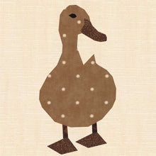 Load image into Gallery viewer, Duck Duck Goose, Foundation Paper Piecing Pattern (FPP Pattern), Quilt Block, 4 sizes