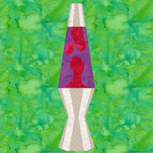 Load image into Gallery viewer, Lava Lamp, Foundation Paper Piecing Pattern (FPP), Quilt Block, 4 sizes