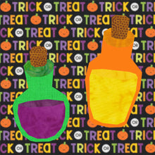 Load image into Gallery viewer, Lotions and Potions, Witchcraft, Foundation Paper Piecing Pattern (FPP Pattern), Quilt Block, 4 sizes