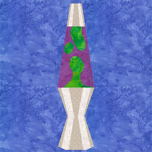 Load image into Gallery viewer, Lava Lamp, Foundation Paper Piecing Pattern (FPP), Quilt Block, 4 sizes