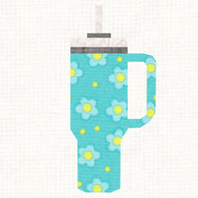 Load image into Gallery viewer, On the Go, Travel Cup! Foundation Paper Piecing Pattern (FPP Pattern), Quilt Block, 4 sizes included