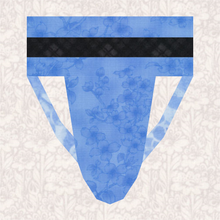 Load image into Gallery viewer, Jock Strap, Foundation Paper Piecing, FPP Pattern, 4 sizes