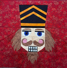 Load image into Gallery viewer, Nutcracker Faces, Foundation Paper Piecing Pattern (FPP Pattern), Quilt Block, 3 sizes