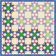 Load image into Gallery viewer, Tulip Garden, Flower, Foundation Paper Piecing Pattern (FPP Pattern), Quilt Block, 4 sizes