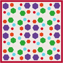 Load image into Gallery viewer, Hexie Patch, Hexagons, Foundation Paper Piecing Pattern (FPP Pattern), 4 sizes