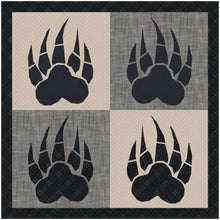 Load image into Gallery viewer, Bear Paws, Foundation Paper Piecing, FPP Pattern, Left & Right Versions, 6 sizes