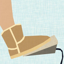 Load image into Gallery viewer, Sewing in Boots, Sewing Machine Foot Pedal, Foundation Paper Piecing Pattern (FPP Pattern), Quilt Block, 4 Sizes