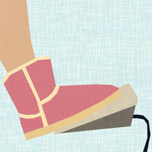 Load image into Gallery viewer, Sewing in Boots, Sewing Machine Foot Pedal, Foundation Paper Piecing Pattern (FPP Pattern), Quilt Block, 4 Sizes