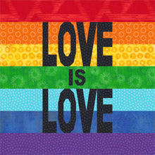 Load image into Gallery viewer, Love is Love, Foundation Paper Piecing Pattern (FPP), Quilt Block, 3 sizes FPP Patterns- Full Bobbin Designs foundation paper piecing patterns quilt block patterns sewing patterns