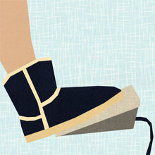 Load image into Gallery viewer, Sewing in Boots, Sewing Machine Foot Pedal, Foundation Paper Piecing Pattern (FPP Pattern), Quilt Block, 4 Sizes