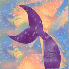 Load image into Gallery viewer, A Mermaid's Tale, Foundation Paper Piecing Pattern (FPP Pattern), Quilt Block, 3 sizes FPP Patterns- Full Bobbin Designs foundation paper piecing patterns quilt block patterns sewing patterns