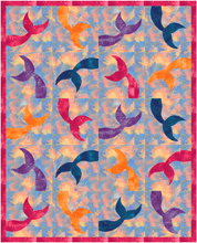 Load image into Gallery viewer, A Mermaid's Tale, Foundation Paper Piecing Pattern (FPP Pattern), Quilt Block, 3 sizes FPP Patterns- Full Bobbin Designs foundation paper piecing patterns quilt block patterns sewing patterns