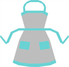 Load image into Gallery viewer, Apron, Foundation Paper Piecing Pattern (FPP), Quilt Block, 3 sizes FPP Patterns- Full Bobbin Designs foundation paper piecing patterns quilt block patterns sewing patterns