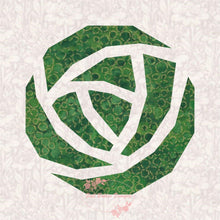 Load image into Gallery viewer, Art Nouveau Rose, Foundation Paper Piecing Pattern (FPP), Quilt Block, 3 sizes FPP Patterns- Full Bobbin Designs foundation paper piecing patterns quilt block patterns sewing patterns