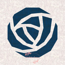 Load image into Gallery viewer, Art Nouveau Rose, Foundation Paper Piecing Pattern (FPP), Quilt Block, 3 sizes FPP Patterns- Full Bobbin Designs foundation paper piecing patterns quilt block patterns sewing patterns