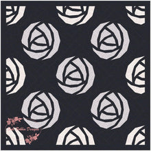 Load image into Gallery viewer, Art Nouveau Rose, Foundation Paper Piecing Pattern (FPP), Quilt Block, 3 sizes FPP Patterns- Full Bobbin Designs foundation paper piecing patterns quilt block patterns sewing patterns