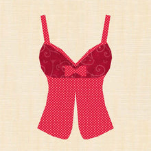 Load image into Gallery viewer, Babydoll, Foundation Paper Piecing, FPP Pattern, 3 sizes FPP Patterns- Full Bobbin Designs foundation paper piecing patterns quilt block patterns sewing patterns