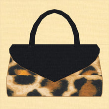 Load image into Gallery viewer, Baguette Style Handbag, Foundation Paper Piecing Pattern (FPP Pattern), Quilt Block, 3 sizes FPP Patterns- Full Bobbin Designs foundation paper piecing patterns quilt block patterns sewing patterns