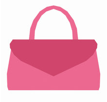 Load image into Gallery viewer, Baguette Style Handbag, Foundation Paper Piecing Pattern (FPP Pattern), Quilt Block, 3 sizes FPP Patterns- Full Bobbin Designs foundation paper piecing patterns quilt block patterns sewing patterns