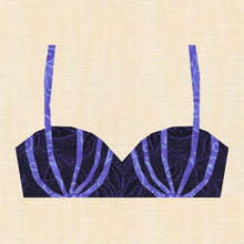 Load image into Gallery viewer, Balcony Bra, Foundation Paper Piecing, FPP Pattern, 3 sizes FPP Patterns- Full Bobbin Designs foundation paper piecing patterns quilt block patterns sewing patterns