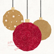 Load image into Gallery viewer, Baubles, Foundation Paper Piecing Pattern (FPP Pattern), Quilt Block, 2 Styles each in 3 sizes FPP Patterns- Full Bobbin Designs foundation paper piecing patterns quilt block patterns sewing patterns