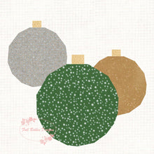 Load image into Gallery viewer, Baubles, Foundation Paper Piecing Pattern (FPP Pattern), Quilt Block, 2 Styles each in 3 sizes FPP Patterns- Full Bobbin Designs foundation paper piecing patterns quilt block patterns sewing patterns