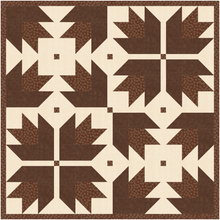 Load image into Gallery viewer, Bear Claw, Foundation Paper Piecing, FPP Pattern, 3 sizes FPP Patterns- Full Bobbin Designs foundation paper piecing patterns quilt block patterns sewing patterns