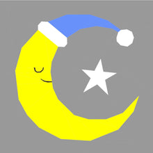 Load image into Gallery viewer, Bedtime Moon, Foundation Paper Piecing Pattern (FPP Pattern), Quilt Block, 3 sizes FPP Patterns- Full Bobbin Designs foundation paper piecing patterns quilt block patterns sewing patterns