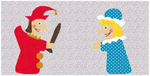 Load image into Gallery viewer, Beside the Seaside, Theatre Puppets, Foundation Paper Piecing Pattern (FPP Pattern), Quilt Blocks, 2 Patterns each in 3 sizes FPP Patterns- Full Bobbin Designs foundation paper piecing patterns quilt block patterns sewing patterns