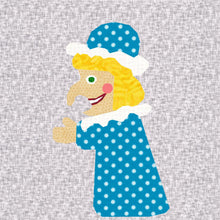 Load image into Gallery viewer, Beside the Seaside, Theatre Puppets, Foundation Paper Piecing Pattern (FPP Pattern), Quilt Blocks, 2 Patterns each in 3 sizes FPP Patterns- Full Bobbin Designs foundation paper piecing patterns quilt block patterns sewing patterns