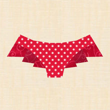 Load image into Gallery viewer, Bikini Panties, Foundation Paper Piecing, FPP Pattern, 3 sizes FPP Patterns- Full Bobbin Designs foundation paper piecing patterns quilt block patterns sewing patterns