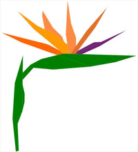 Load image into Gallery viewer, Bird of Paradise, Tropical Flower, Foundation Paper Piecing Pattern (FPP Pattern), Quilt Block, 3 sizes FPP Patterns- Full Bobbin Designs foundation paper piecing patterns quilt block patterns sewing patterns