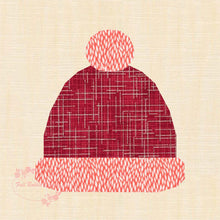 Load image into Gallery viewer, Bobble Hat, Foundation Paper Piecing Pattern (FPP Pattern), Quilt Block, 3 sizes FPP Patterns- Full Bobbin Designs foundation paper piecing patterns quilt block patterns sewing patterns