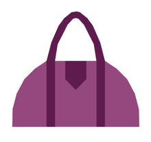 Load image into Gallery viewer, Bowler Style Handbag, Foundation Paper Piecing Pattern (FPP Pattern), Quilt Block, 3 sizes FPP Patterns- Full Bobbin Designs foundation paper piecing patterns quilt block patterns sewing patterns