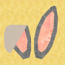 Load image into Gallery viewer, Bunny Ears, Foundation Paper Piecing Pattern (FPP Pattern), Quilt Block, 3 Designs, 3 Sizes FPP Patterns- Full Bobbin Designs foundation paper piecing patterns quilt block patterns sewing patterns