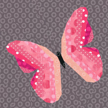 Load image into Gallery viewer, Butterfly Flutterby, Foundation Paper Piecing Pattern (FPP Pattern), Quilt Block, 3 sizes FPP Patterns- Full Bobbin Designs foundation paper piecing patterns quilt block patterns sewing patterns