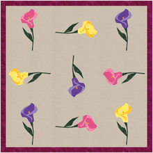 Load image into Gallery viewer, Calla Lily, Flower, Foundation Paper Piecing (FPP Pattern), Quilt Block, 3 sizes FPP Patterns- Full Bobbin Designs foundation paper piecing patterns quilt block patterns sewing patterns