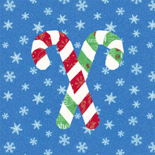 Load image into Gallery viewer, Candy Cane, Foundation Paper Piecing Patterns (FPP Pattern), Quilt Block, 3 sizes FPP Patterns- Full Bobbin Designs foundation paper piecing patterns quilt block patterns sewing patterns
