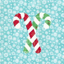 Load image into Gallery viewer, Candy Cane, Foundation Paper Piecing Patterns (FPP Pattern), Quilt Block, 3 sizes FPP Patterns- Full Bobbin Designs foundation paper piecing patterns quilt block patterns sewing patterns