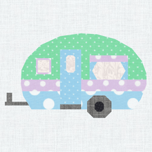 Load image into Gallery viewer, Caravan of Love, Foundation Paper Piecing Pattern (FPP Pattern), Quilt Block, 4 sizes FPP Patterns- Full Bobbin Designs foundation paper piecing patterns quilt block patterns sewing patterns