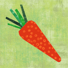 Load image into Gallery viewer, Carrot Foundation Paper Piecing Pattern (FPP Pattern), Quilt Block, 3 sizes FPP Patterns- Full Bobbin Designs foundation paper piecing patterns quilt block patterns sewing patterns
