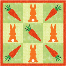Load image into Gallery viewer, Carrot Foundation Paper Piecing Pattern (FPP Pattern), Quilt Block, 3 sizes FPP Patterns- Full Bobbin Designs foundation paper piecing patterns quilt block patterns sewing patterns