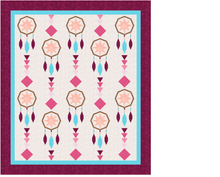 Load image into Gallery viewer, Catch a Dream, Dreamcatcher, Foundation Paper Piecing Pattern (FPP Pattern), 3 sizes FPP Patterns- Full Bobbin Designs foundation paper piecing patterns quilt block patterns sewing patterns