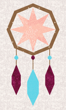 Load image into Gallery viewer, Catch a Dream, Dreamcatcher, Foundation Paper Piecing Pattern (FPP Pattern), 3 sizes FPP Patterns- Full Bobbin Designs foundation paper piecing patterns quilt block patterns sewing patterns