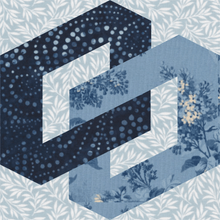 Load image into Gallery viewer, Chainlink, Foundation Paper Piecing Pattern (FPP Pattern), 3 sizes FPP Patterns- Full Bobbin Designs foundation paper piecing patterns quilt block patterns sewing patterns