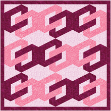 Load image into Gallery viewer, Chainlink, Foundation Paper Piecing Pattern (FPP Pattern), 3 sizes FPP Patterns- Full Bobbin Designs foundation paper piecing patterns quilt block patterns sewing patterns