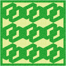 Load image into Gallery viewer, Chainlink, Foundation Paper Piecing Pattern (FPP Pattern), 3 sizes FPP Patterns- Full Bobbin Designs foundation paper piecing patterns quilt block patterns sewing patterns